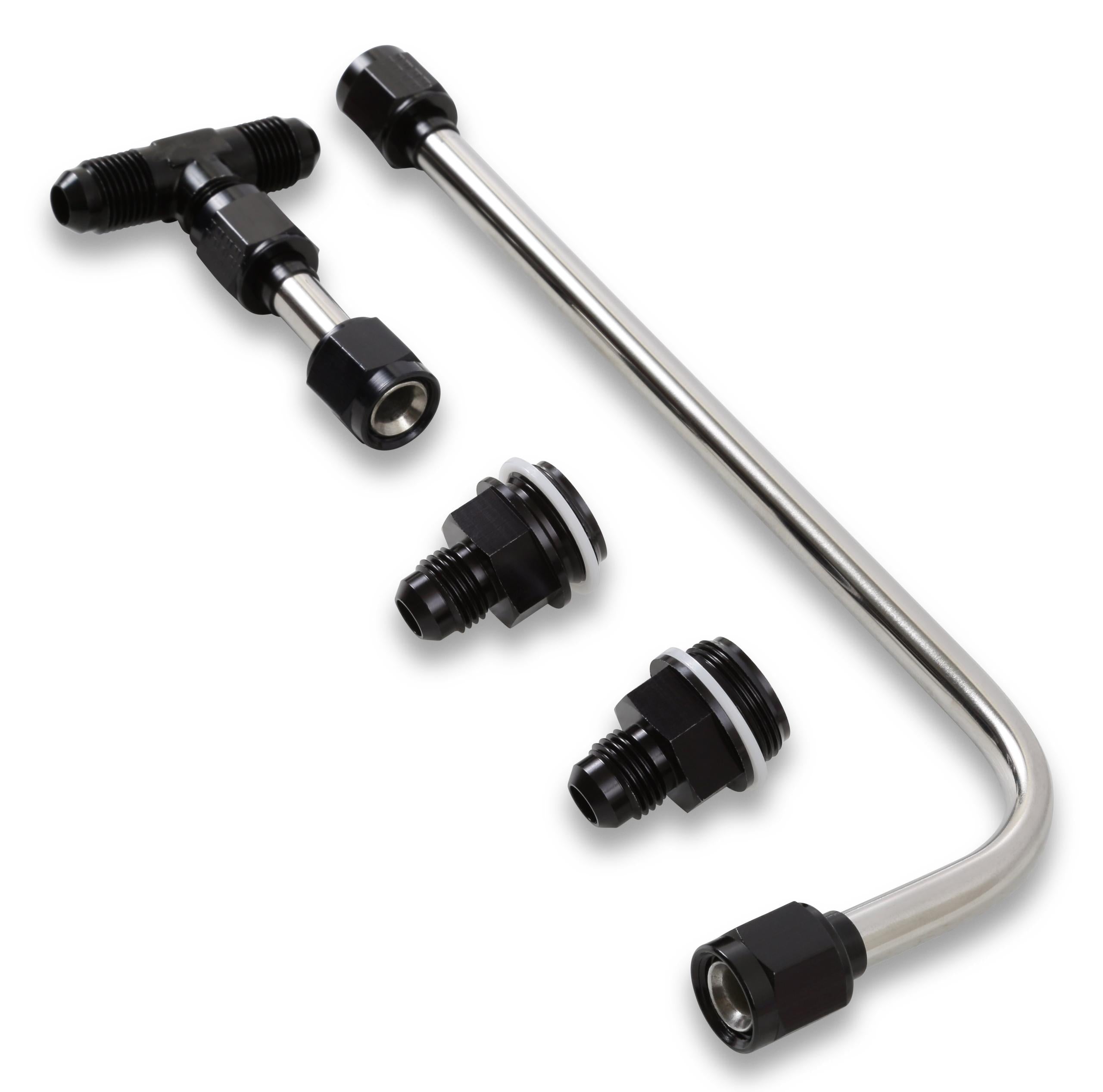 Quickfuel Dual Feed Fuel Line #6AN (Black). - 34-600BKQFT