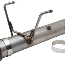AFE Large Bore-HD 5 IN 409 Stainless Steel DPF-Back Exhaust System w/Black Tip (2013-2018 2500, 3500) - 49-42051-1B