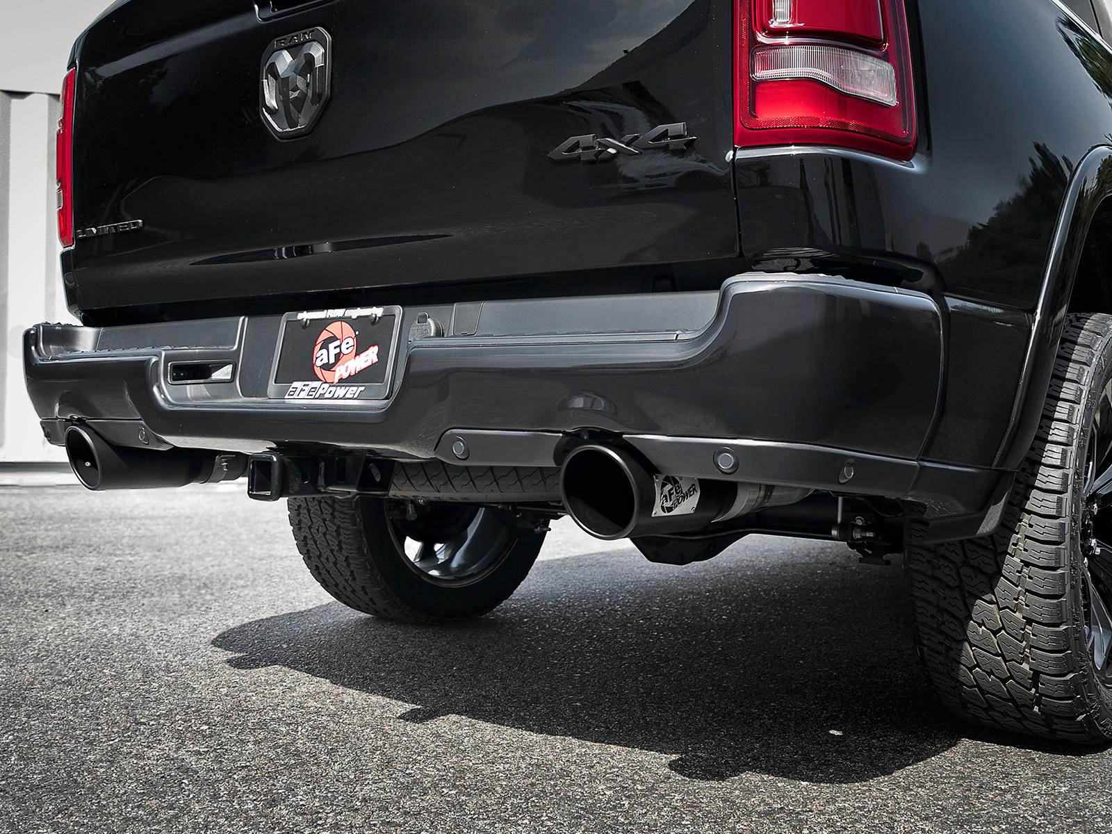 AFE MACH Force-Xp 3 IN Stainless Steel Cat-Back Exhaust System w/ Dual Black Tips (2019-2021 1500, 1500) - 49-42059-B