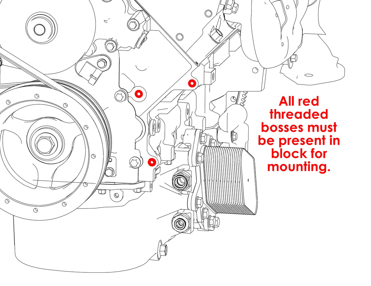 Holley Accessory Drive Bracket - 20-166BK