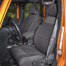 Rugged Ridge Seat Cover Kit Front Neoprene Black; 11-18 Jeep Wrangler Jk - 13215.01