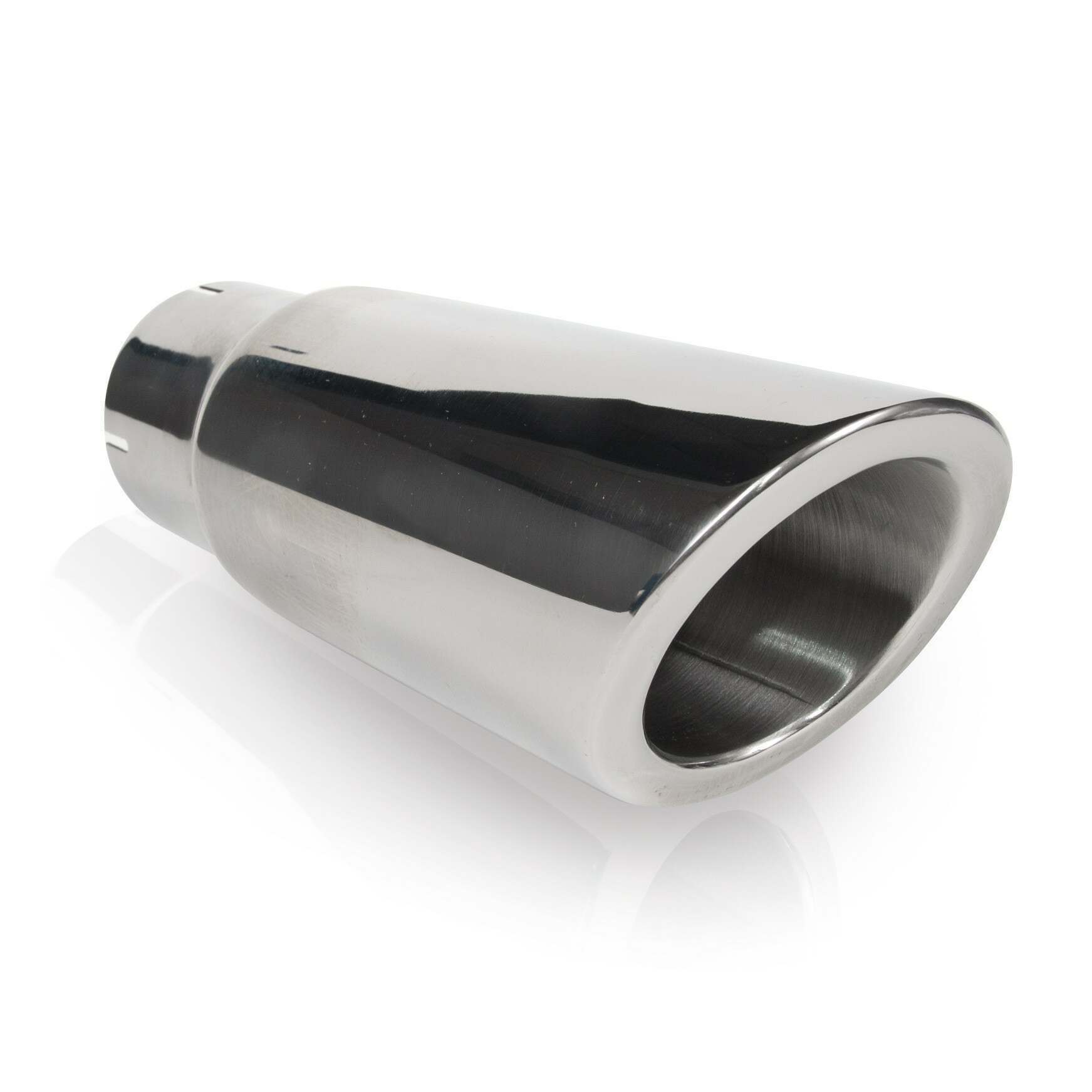 Stainless Works Double Wall Slash Cut Tip 3" Body 2-1/2" Inlet - 790225