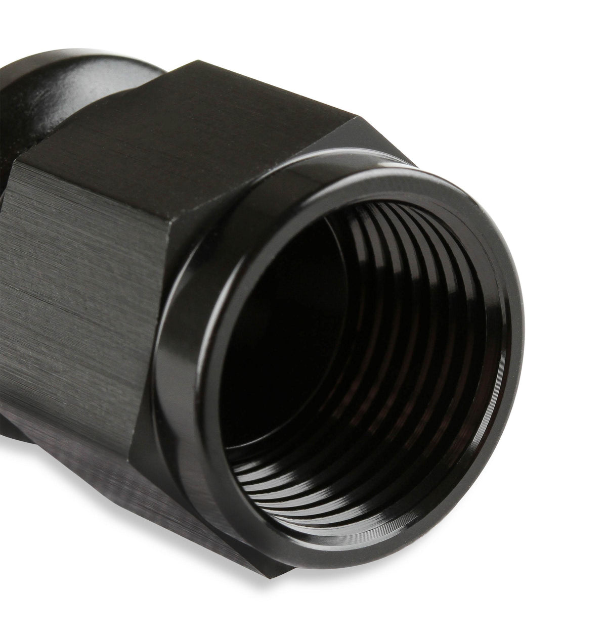 Mr. Gasket -10 AN Straight Push-On Hose Ends - Black.  - 200110-BL