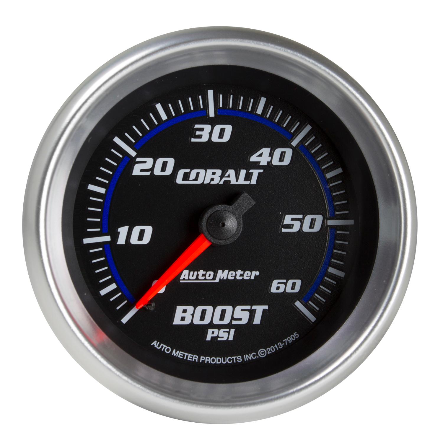 Auto Meter 2-5/8" BOOST, 0-60 PSI, COBALT - 7905