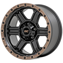 Rough Country 79 Series Wheel One-Piece Semi Gloss Black w/Bronze Ring 18x9 6x135 0mm (2003-2012 Expedition, F-150) - 79180917A