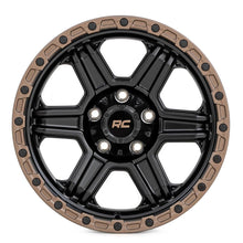 Rough Country 79 Series Wheel One-Piece Semi Gloss Black w/Bronze Ring 18x9 6x135 0mm (2003-2012 Expedition, F-150) - 79180917A