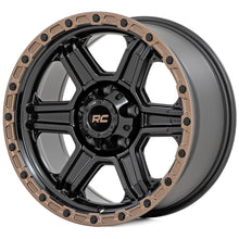 Rough Country 79 Series Wheel One-Piece Semi Gloss Black w/Bronze Ring 18x9 6x135 -12mm (2003-2012 Expedition, F-150) - 79181217