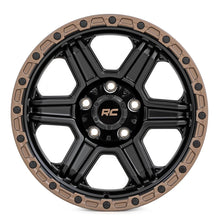 Rough Country 79 Series Wheel One-Piece Semi Gloss Black w/Bronze Ring 18x9 6x135 -12mm (2003-2012 Expedition, F-150) - 79181217