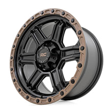 Rough Country 79 Series Wheel One-Piece Semi Gloss Black w/Bronze Ring 18x9 6x135 -12mm (2003-2012 Expedition, F-150) - 79181217