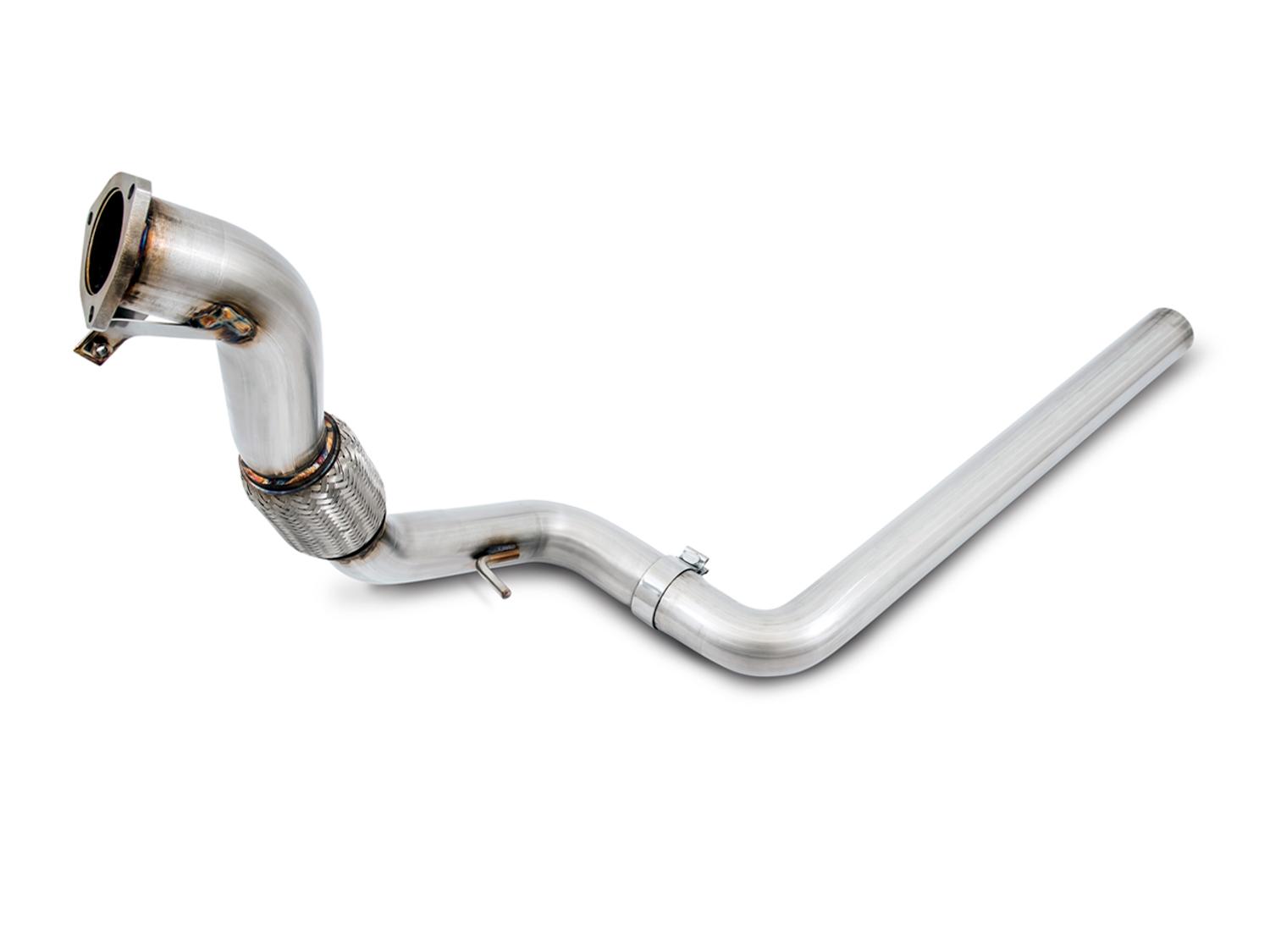 AWE Tuning Audi B9 A4 Touring Edition Exhaust Dual Outlet - Diamond Black Tips (Includes DP) - 3015-33078