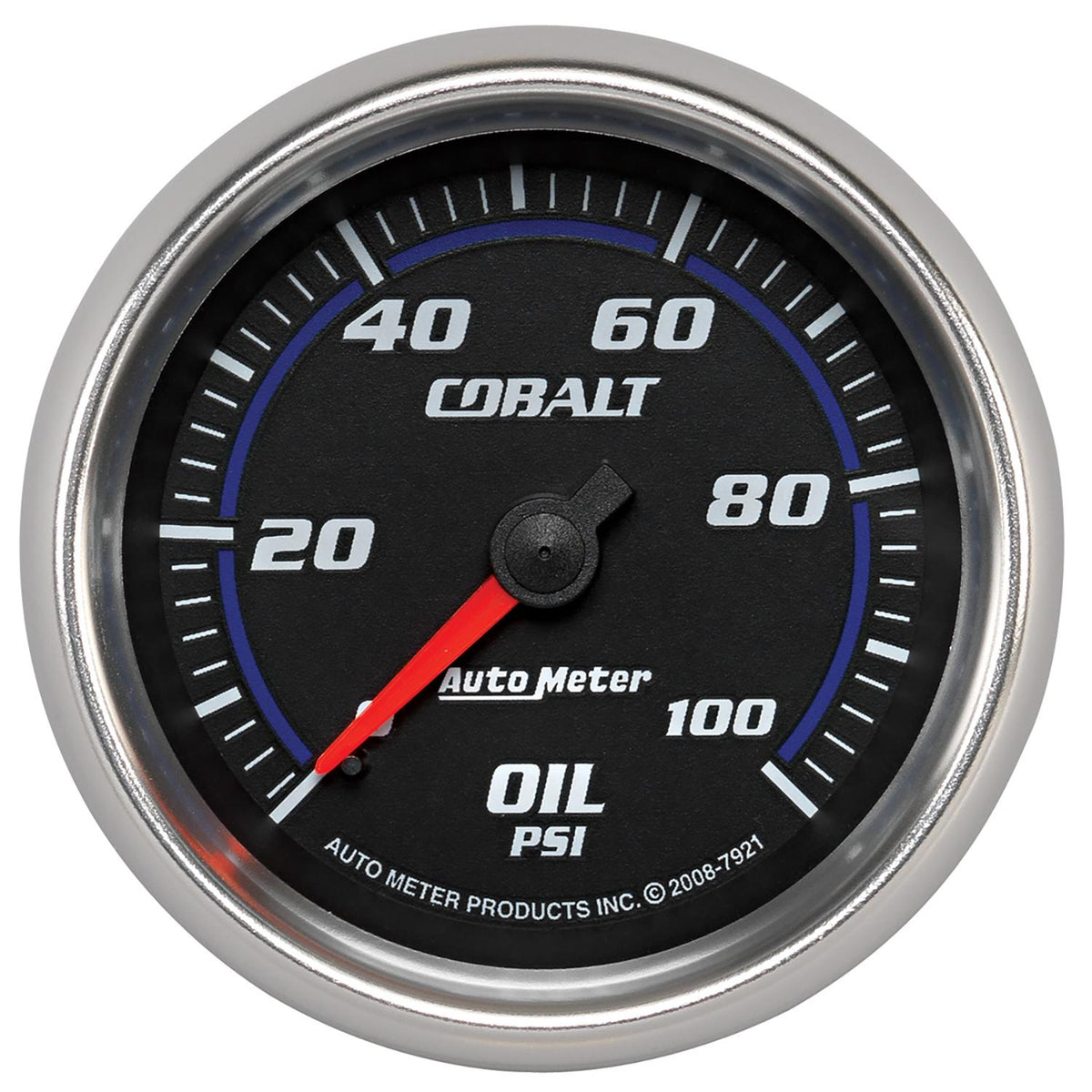 Auto Meter 2-5/8" OIL PRESSURE, 0-100 PSI, COBALT - 7921