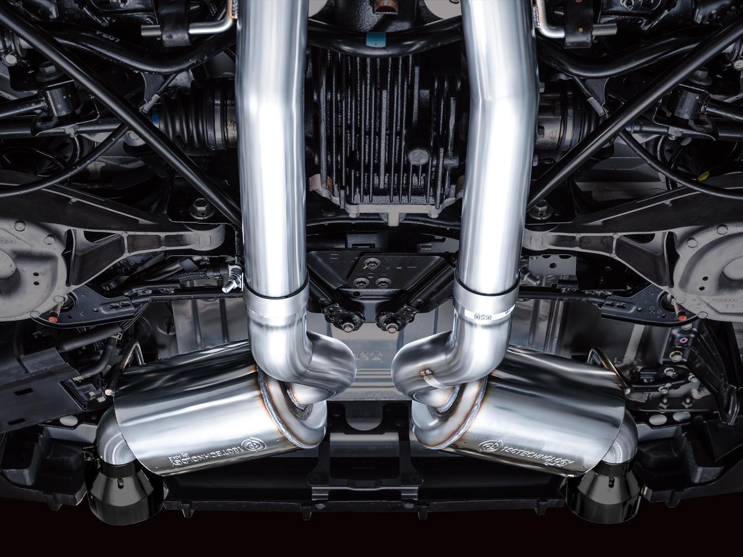 AWE Touring Edition for Nissan Z - Diamond Black Tips - 3015-33400