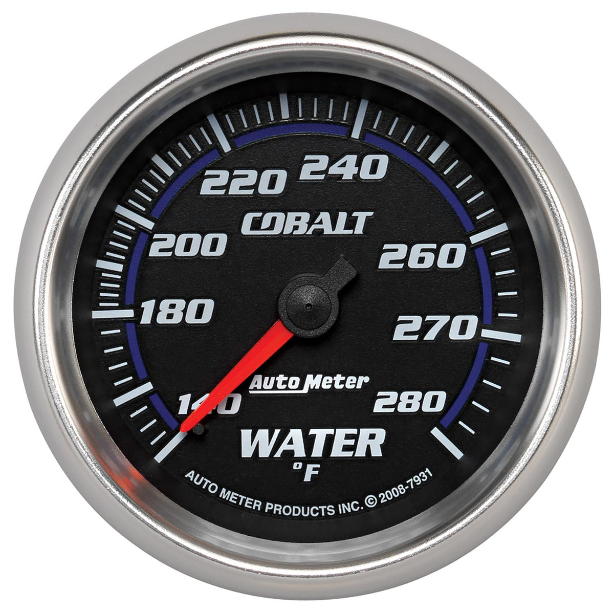 Auto Meter 2-5/8" WATER TEMPERATURE, 140-280 °F, COBALT - 7931
