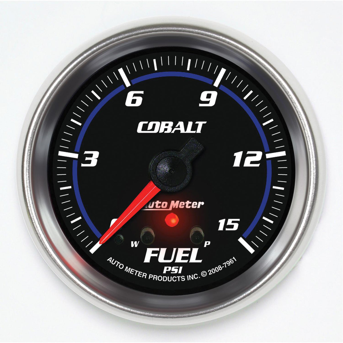 Auto Meter 2-5/8" FUEL PRESSURE, 0-15 PSI, COBALT - 7961