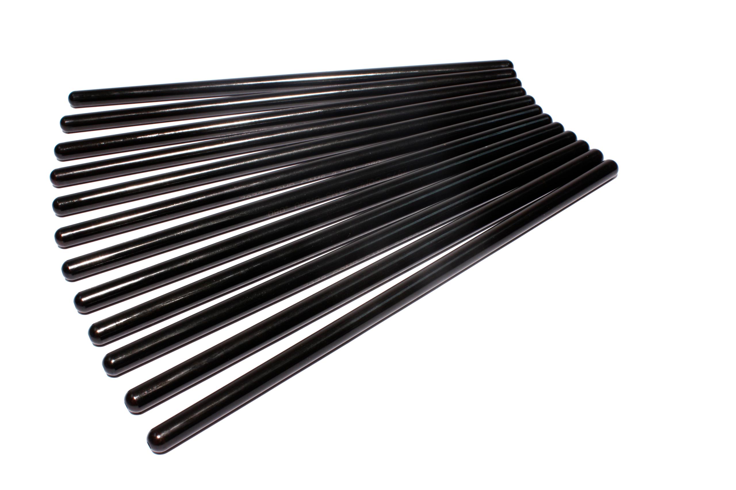 Comp Cams Hi-Tech 8.050" Long, .080" Wall, 5/16" Diameter Pushrod Set of 12 - 7966-12