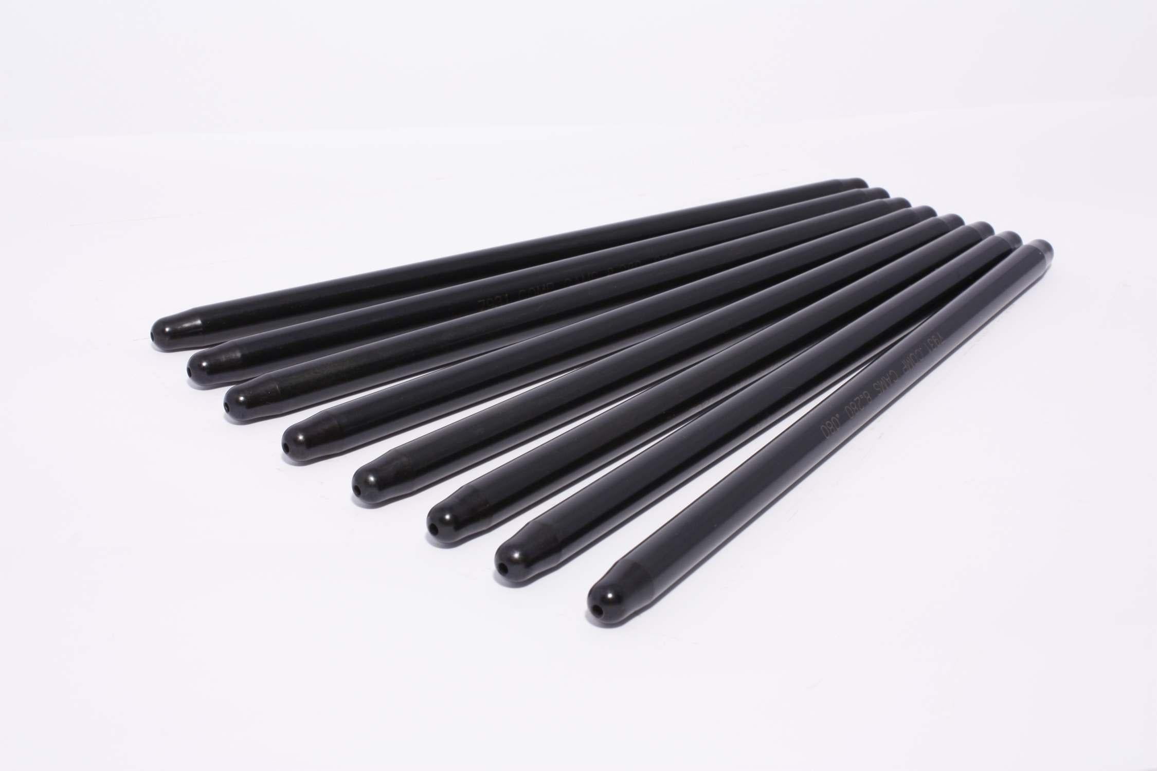 Comp Cams Hi-Tech 8.380" Long, .080" Wall, 3/8" Diameter Pushrod Set Of 8 - 7969-8