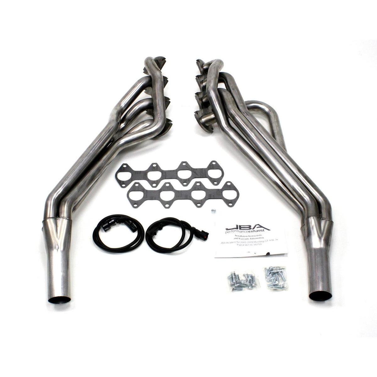 JBA 2005-2010 Mustang GT 1 -5/8" Bare Stainless Longtube Headers