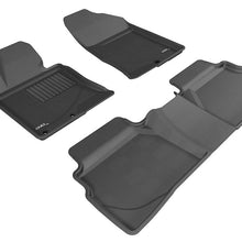 3D MAXpider 2011-2014 Hyundai Sonata/2015 Sonata Hybrid Kagu 1st & 2nd Row Floormats - Black