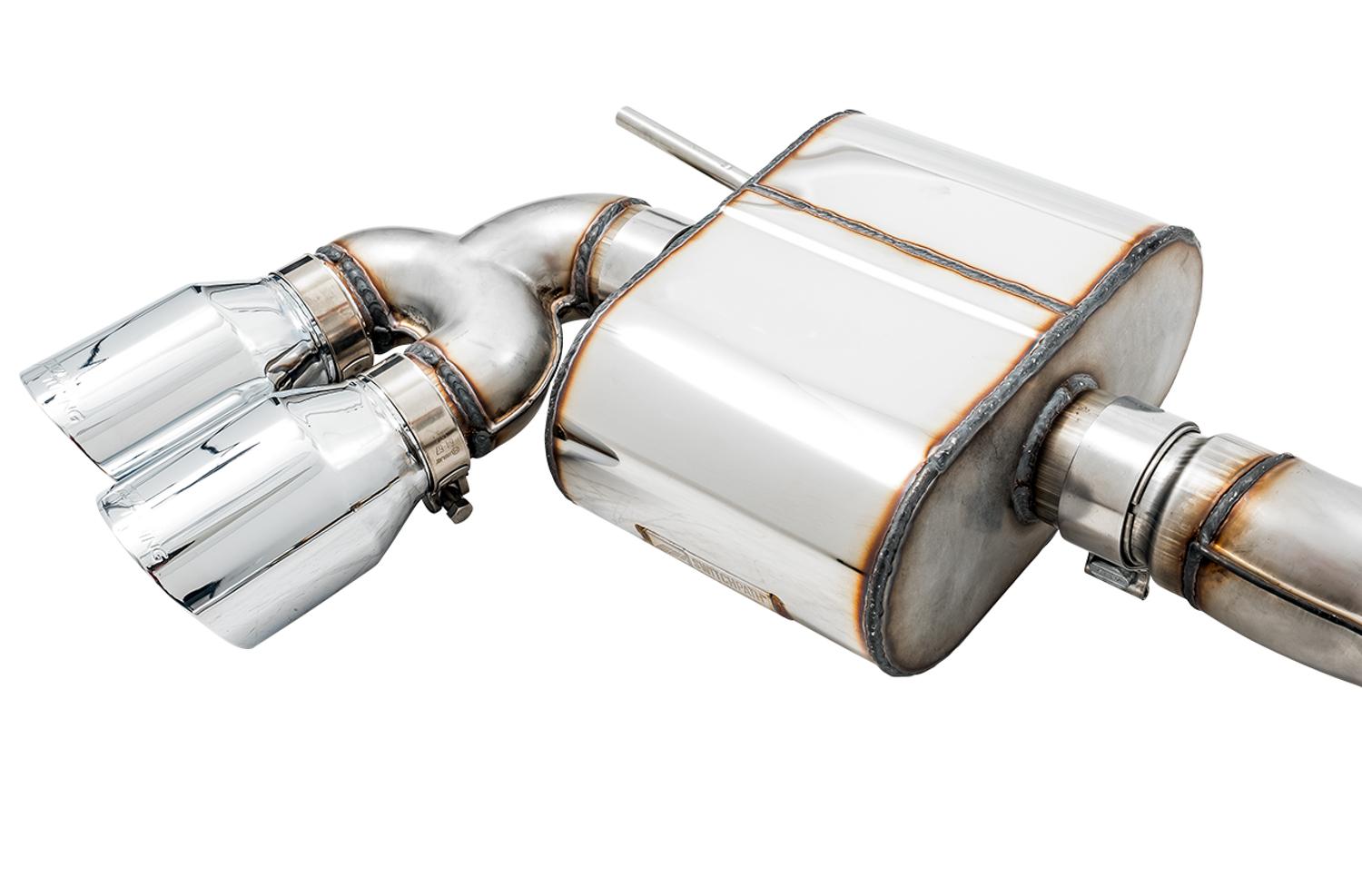AWE SwitchPath™ Exhaust for MK7.5 Golf R - Chrome Silver Tips, 102mm - 3025-42066