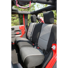 Rugged Ridge Seat Cover Rear Neoprene Black/Gray; 07-18 Jeep Wrangler Jku - 13264.09