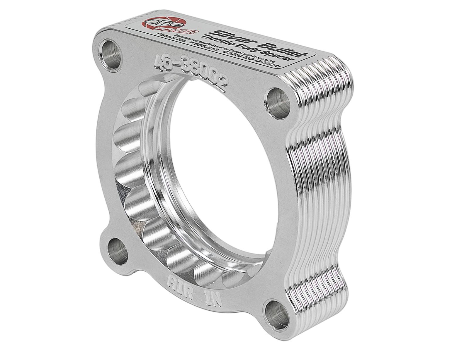 AFE Silver Bullet Throttle Body Spacer Kit (2005-2015 4Runner, Tundra, Tundra, Tacoma, Tacoma, FJ Cruiser) - 46-38002