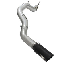 AFE Large Bore-HD 5 IN 409 Stainless Steel DPF-Back Exhaust System w/Black Tip (2013-2018 2500, 2500, 3500, 3500) - 49-42039-B