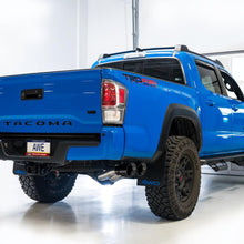AWE 0FG Exhaust w/ Bashgaurd - Dual Diamond Black Tips (2016-2023 Tacoma 3.5L) - 3015-33826