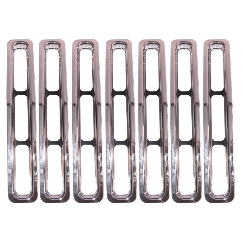 Rugged Ridge Grille Insert Kit Chrome; 87-95 Jeep Wrangler Yj - 11306.01