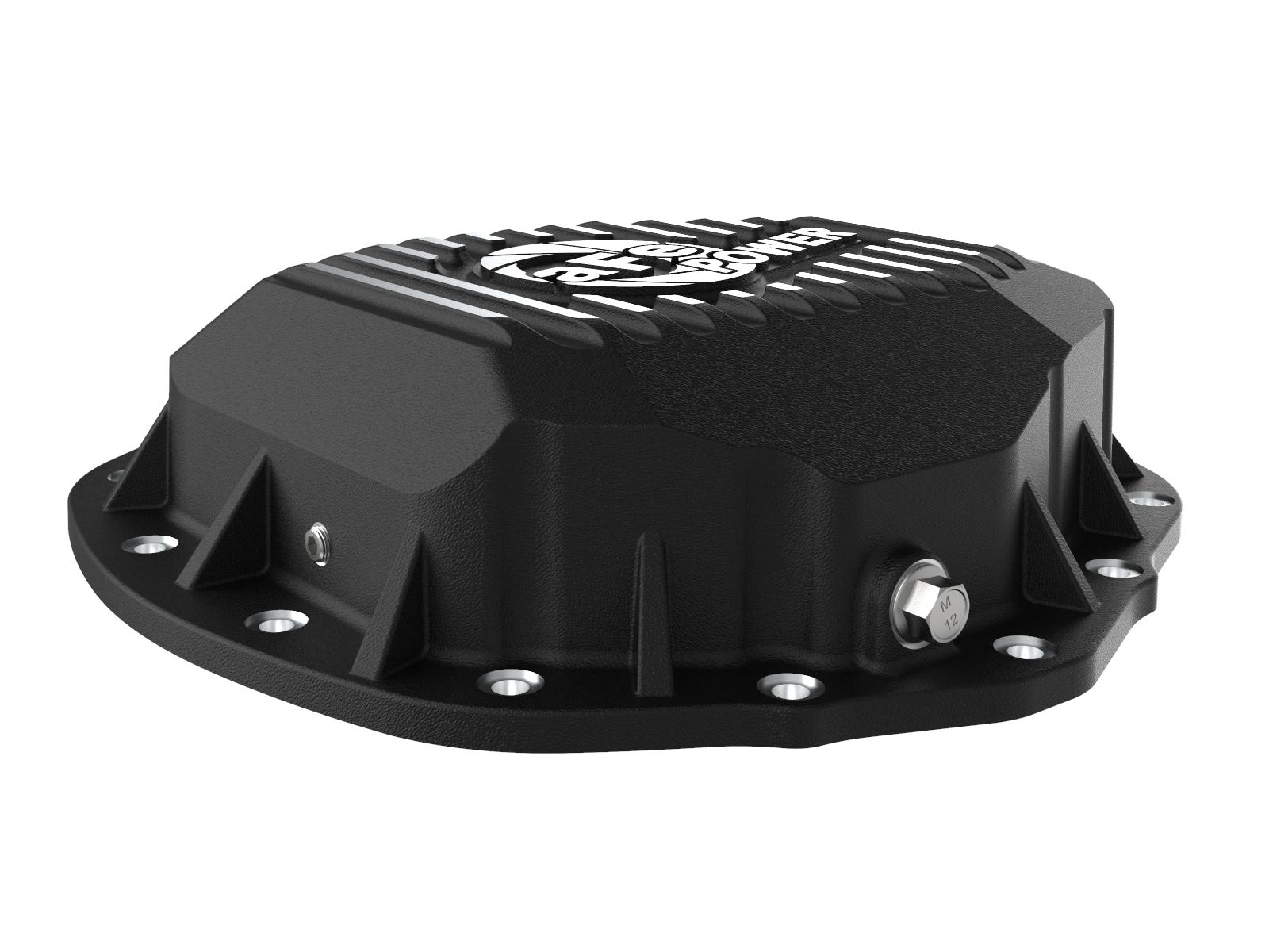 AFE Pro Series Rear Differential Cover Black w/ Machined Fins (GM Diesel Trucks 2020 V8-6.6L (td) L5P) - 46-71260B