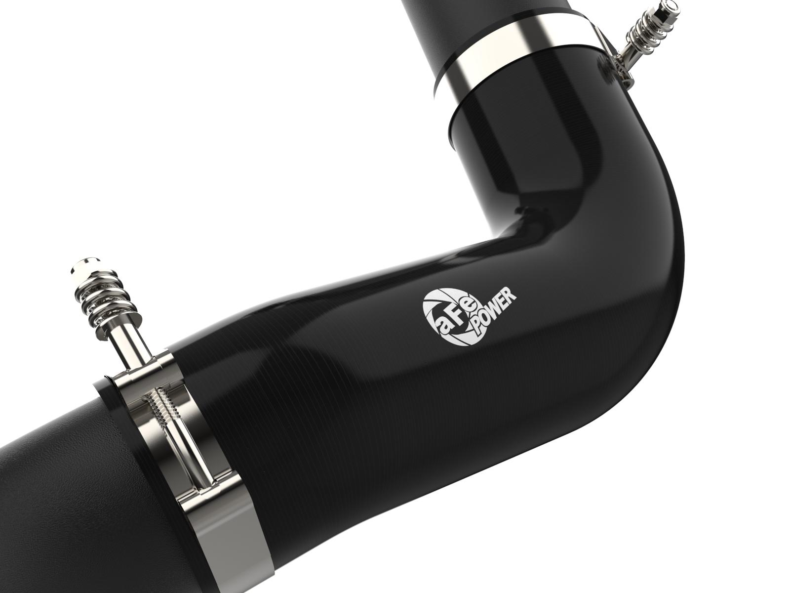 AFE BladeRunner Aluminum Hot and Cold Charge Pipe Kit Black (2020-2021 Silverado 2500 HD, Silverado 3500 HD, Sierra 2500 HD, Sierra 3500 HD) - 46-20444-B
