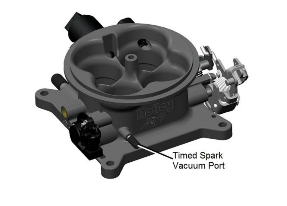 Holley Efi 112-587 Mpfi Throttle Body -  Hard Core Gray