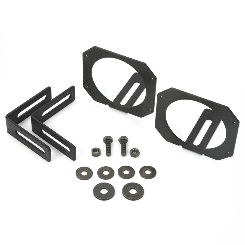 Rugged Ridge Light Mount Bracket Kit Circular; 07-18 Jeep Wrangler Jk - 11232.23