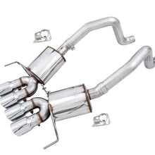 AWE Touring Edition Axleback Exhaust for C7 Corvette Stingray / Z51 / Grand Sport / Z06 / ZR1 -- Chrome Silver Tips (includes AWE AFM valve simulators) - 3015-42133