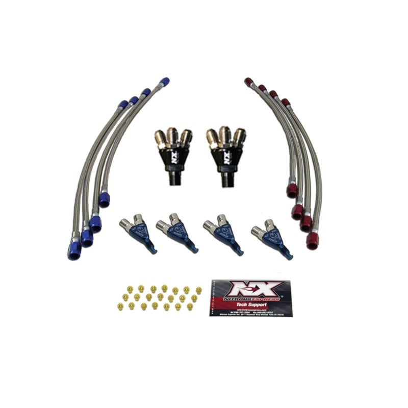 Nitrous Express 6 CYLINDER PIRANHA CONVERSION ( 6 PIRANHA NOZZLES AND JETTING) - NX600S