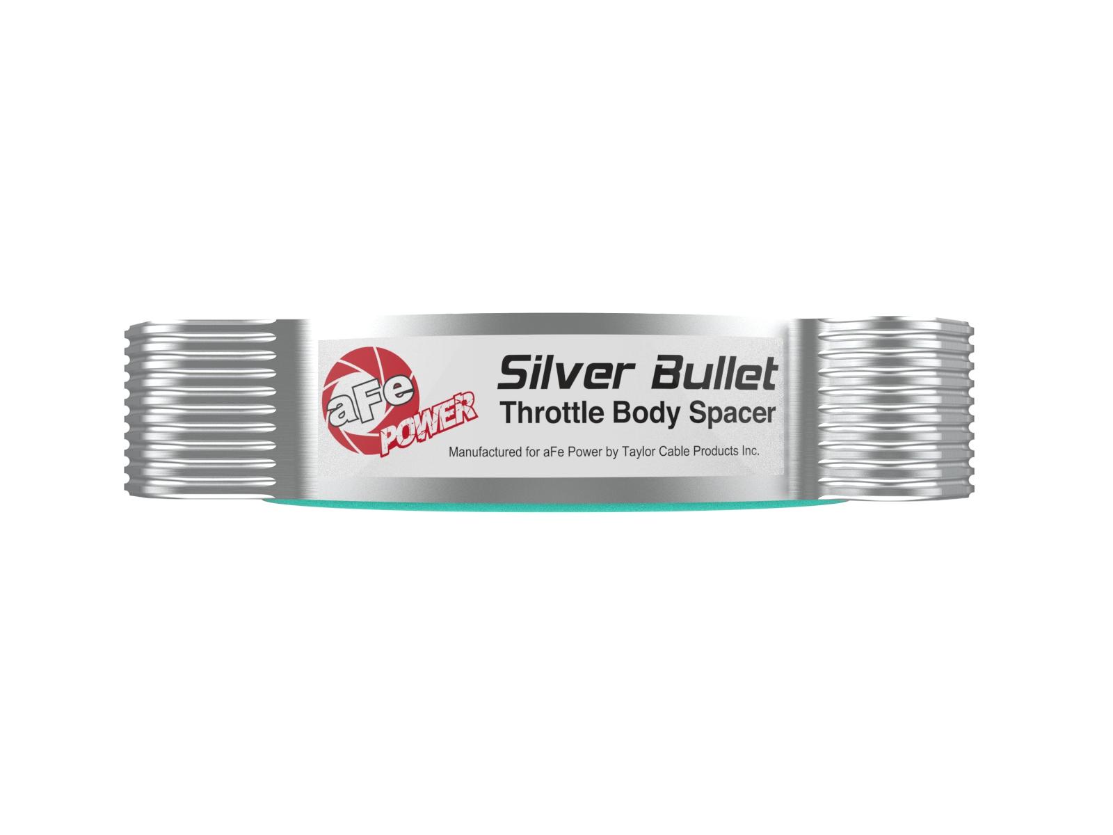 AFE Silver Bullet Throttle Body Spacer Kit (Chevrolet Corvette (C8) 2020 V8-6.2L This item will only work with the factory air intake system.) - 46-34017