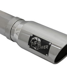 AFE Large Bore-HD 4 IN 409 Stainless Steel Cat-Back Exhaust System w/ Polished Tip - 49-42005