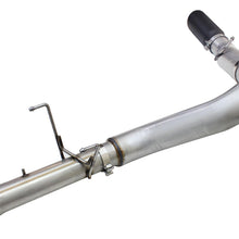 AFE Large Bore-HD 5 IN 409 Stainless Steel DPF-Back Exhaust System w/Black Tip (2013-2018 2500, 3500) - 49-42051-1B
