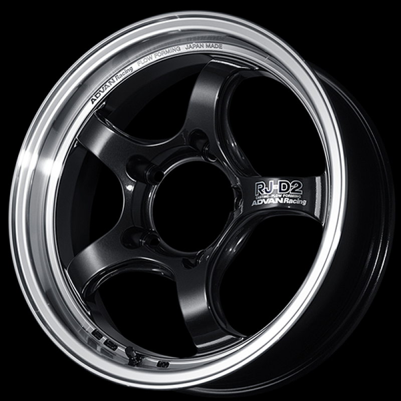 ADVAN RACING RG-D2 18X9.0 +24 5-114.3 MACHINING & BLACK GUNMETALLIC - YAT8I24EMBG