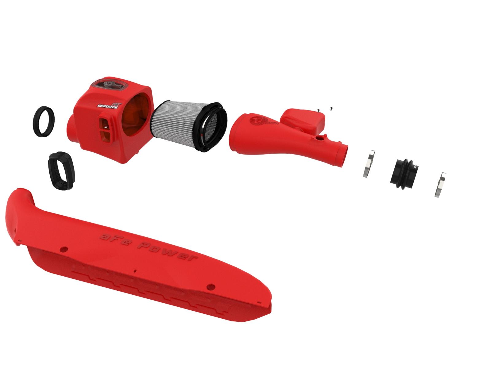 AFE Momentum GT Cold Air Intake System Red w/ Pro DRY S Filter Toyota Tacoma 16-23 V6-3.5L - 51-76005-R