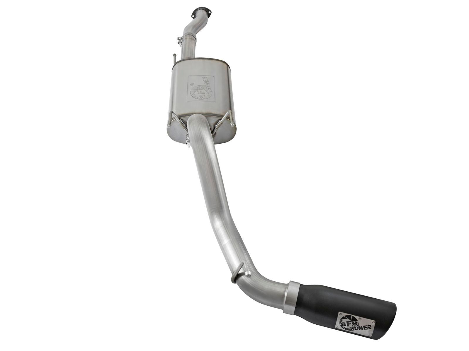 AFE MACH Force-Xp 3 IN 409 Stainless Steel Cat-Back Exhaust System w/Black Tip (2016-2021 Tacoma) - 49-46026-B
