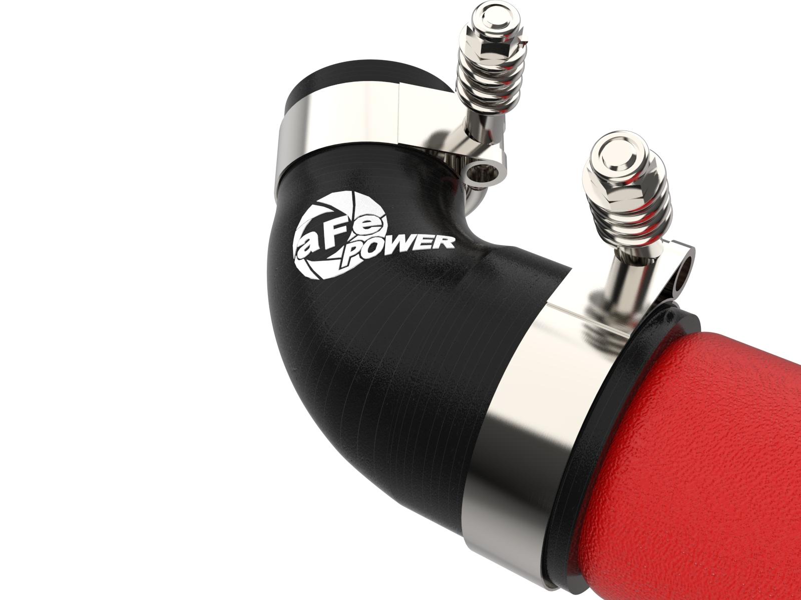 AFE BladeRunner 3 IN Aluminum Hot Charge Pipe Red Kia Stinger 18-22 V6-3.3L (tt) - 46-20508-R