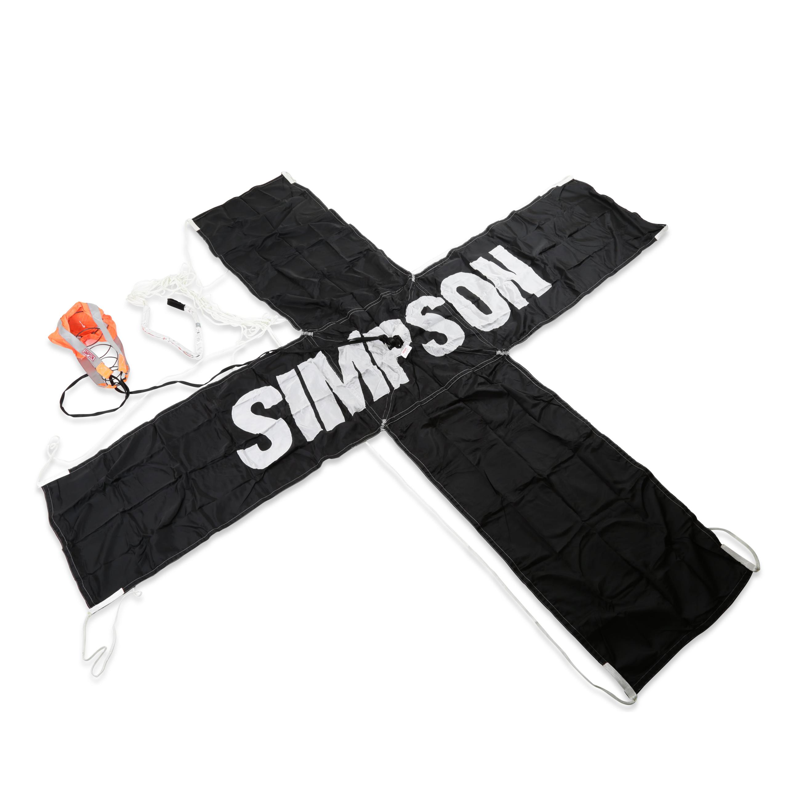 Simpson Racing Simpson Black Skyjacker 10 Ft Simp Logo - 42020KS