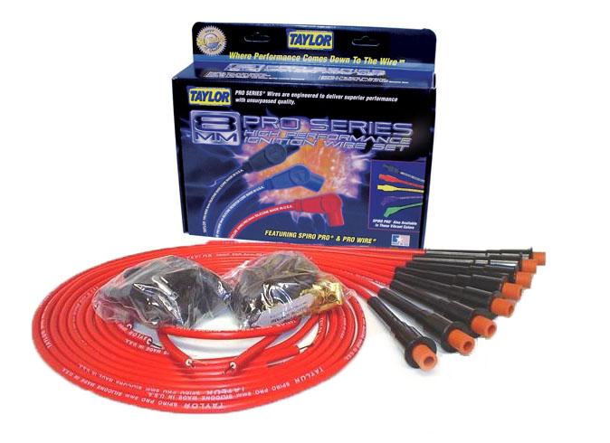 TAYLOR CABLE 8mm Spiro-Pro 8 cyl univ Hemi red - 75289
