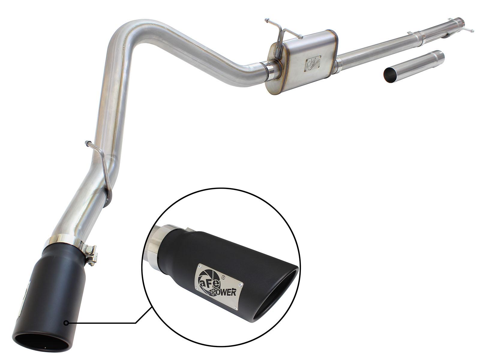 AFE MACH Force-Xp Cat-Back Exhaust System Black - 49-43076-B