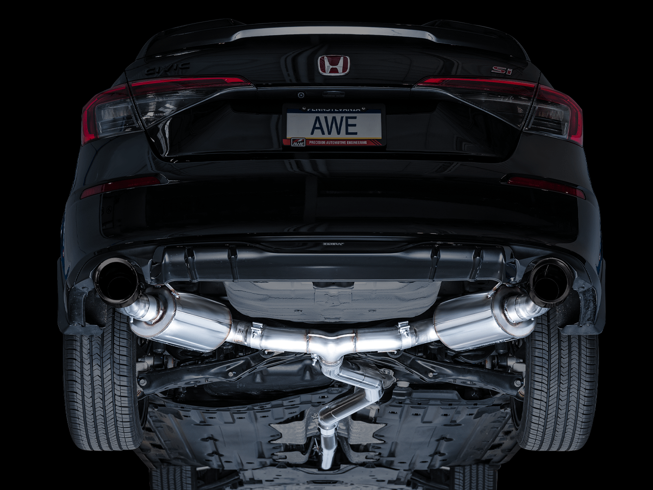 AWE Touring Edition for FE1 Civic Si/DE4 Acura Integra - Diamond Black - 3015-33331