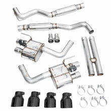 AWE SwitchPath Catback Exhaust - Quad Diamond Black Tips (2024-2026 Mustang Dark Horse) - 3025-43375