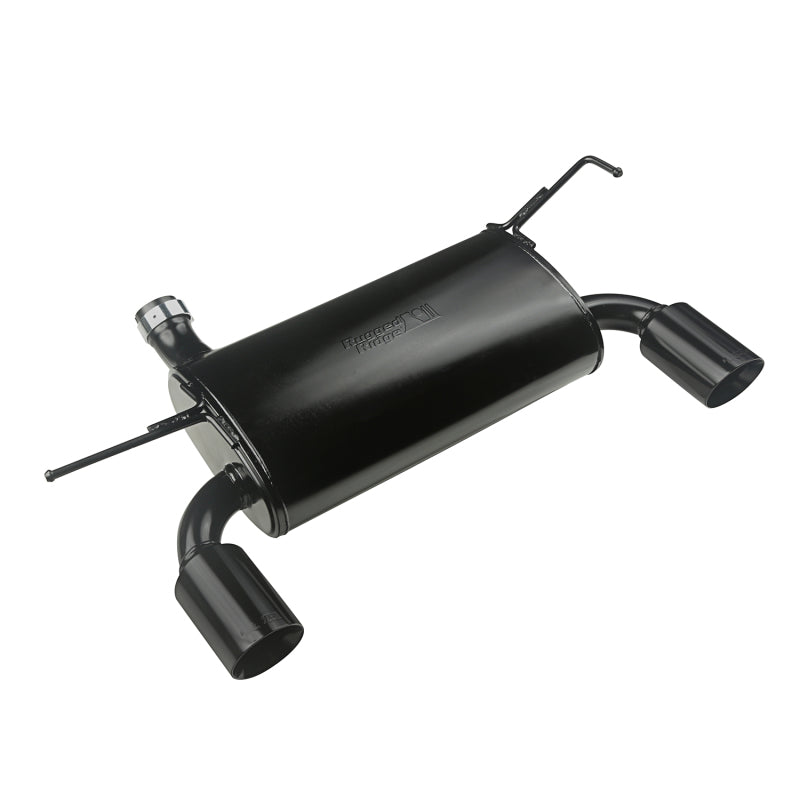 Rugged Ridge This Black Axle-Back Exhaust System From Rugged Ridge Fits 07-18 Jeep Wrangler. - 17606.77