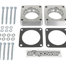 AFE Silver Bullet Throttle Body Spacer Kit (Pair) (2008-2020 370Z, 370Z, Q50, Q60, G37) - 46-36007