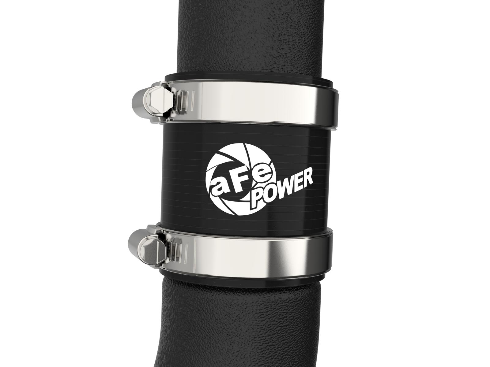 AFE BladeRunner Aluminum Hot and Cold Charge Pipe Kit Black (2019-2022 Veloster N) - 46-20764-B