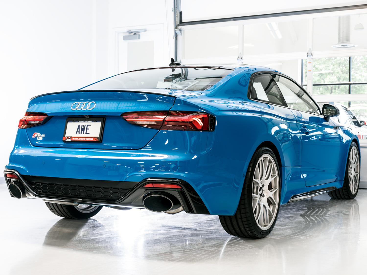 AWE Touring Edition Exhaust for Audi B9.5 RS 5 Sportback - Diamond Black RS-style Tips - 3015-33321